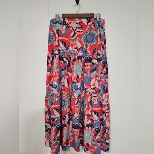 CK BRADLEY Floral/Bird Patterned Maxi Skirt